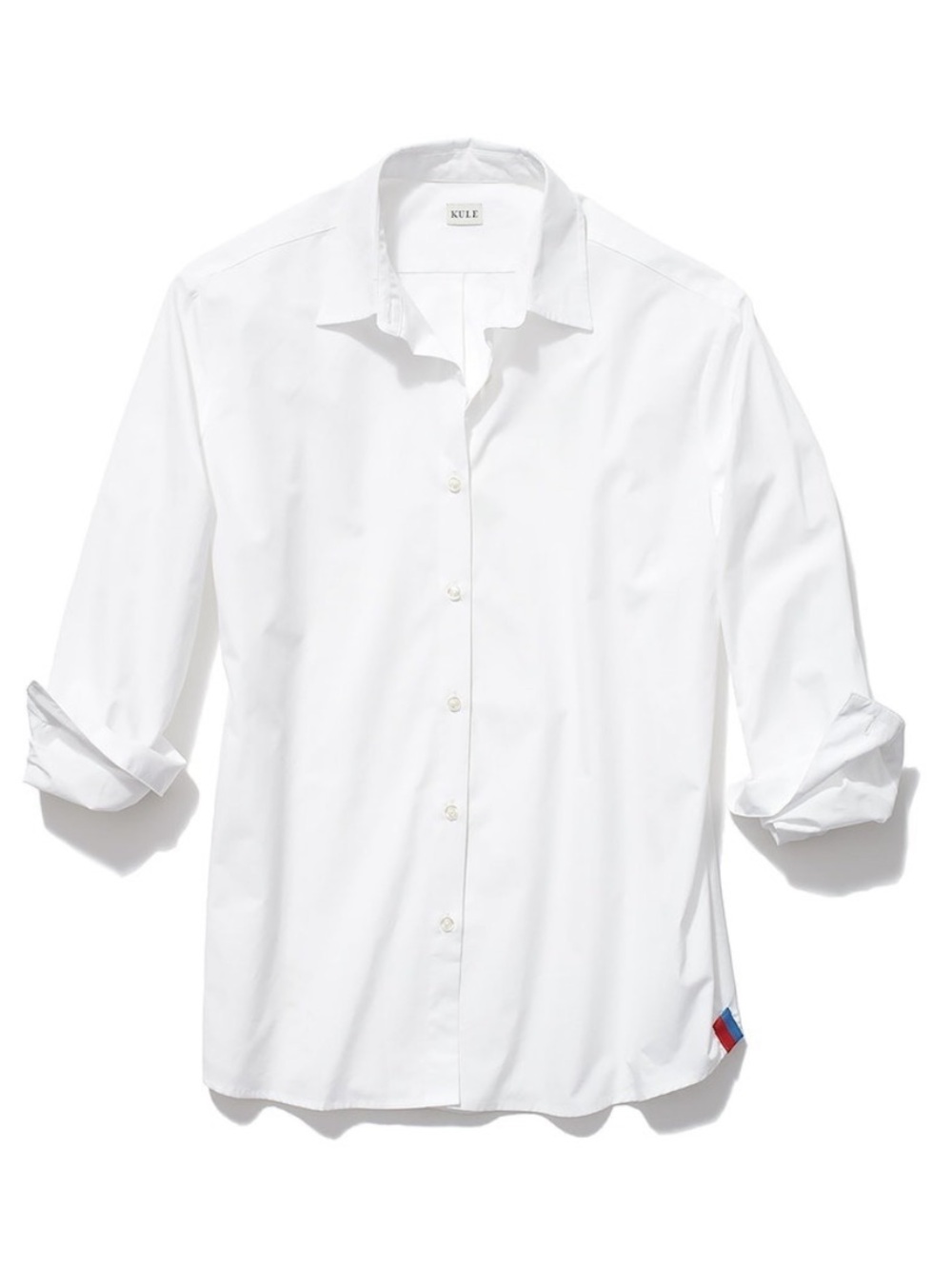 KULE White The Hutton Long-Sleeve Button Shirt